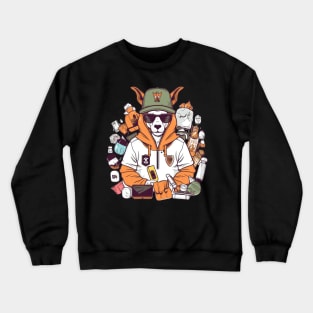 Nothing can make me happier than spending time with my goofy goat friends ðŸâ¤ï¸ Crewneck Sweatshirt